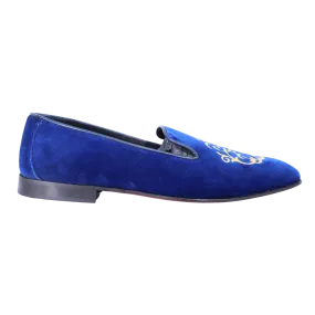 Aliverti Velvet Slip-On - Blu (Genuine Leather Upper & Sole)