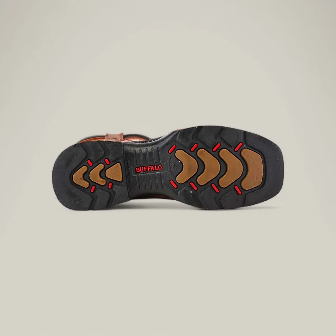Alligator Print Cogñac Composite Toe - E6022