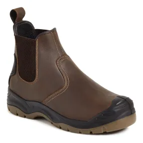 Apache AP715SM Safety S3 Dealer Boot - Brown