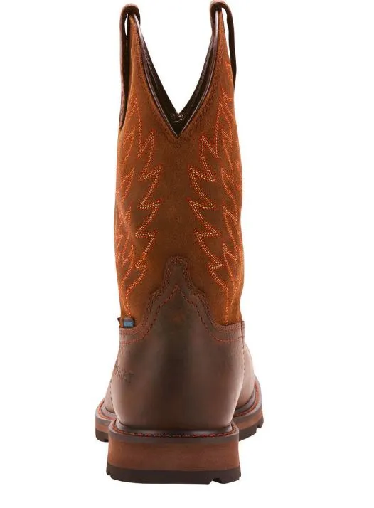 Ariat Men's Groundbreaker H2O Steel Toe EH WP Square Toe Work Boot 10024992