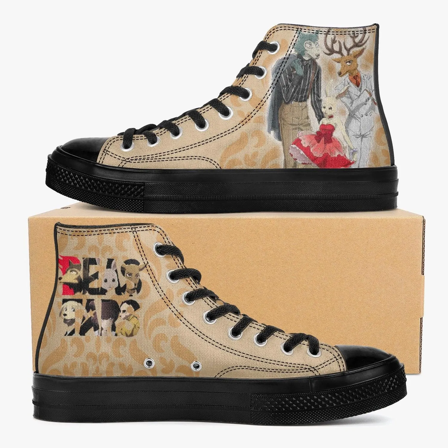 BeaStars Legoshi x Louis x Haru A-Star High Anime Shoes