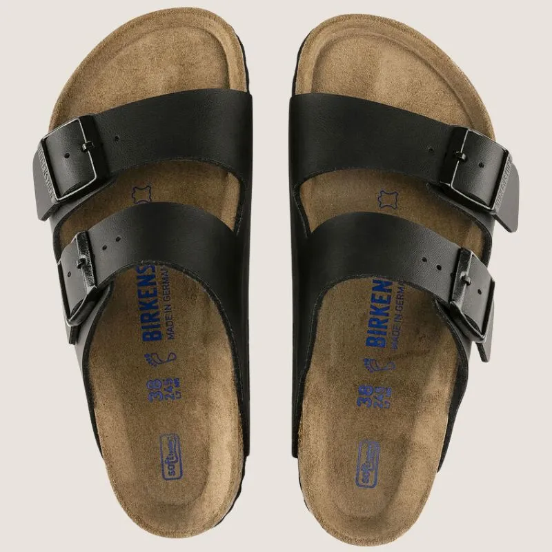 Birkenstock Arizona Birko-Flor Narrow (Soft Footbed   Suede Lined)