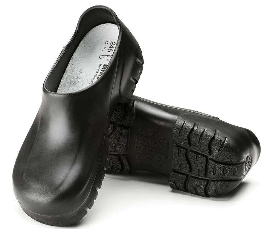 Birkenstock Men's Black Polyurethane Slip/Oil Resist. Steel Toe Clog A640