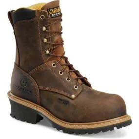 Carolina Men's Poplar 8"� Logger Composite Toe Work Boot - Brown - CA9853