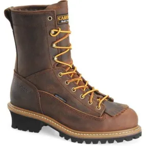 Carolina Men's Spruce 8" Stl Toe Waterproof Logger Work Boot - Brown - CA9824