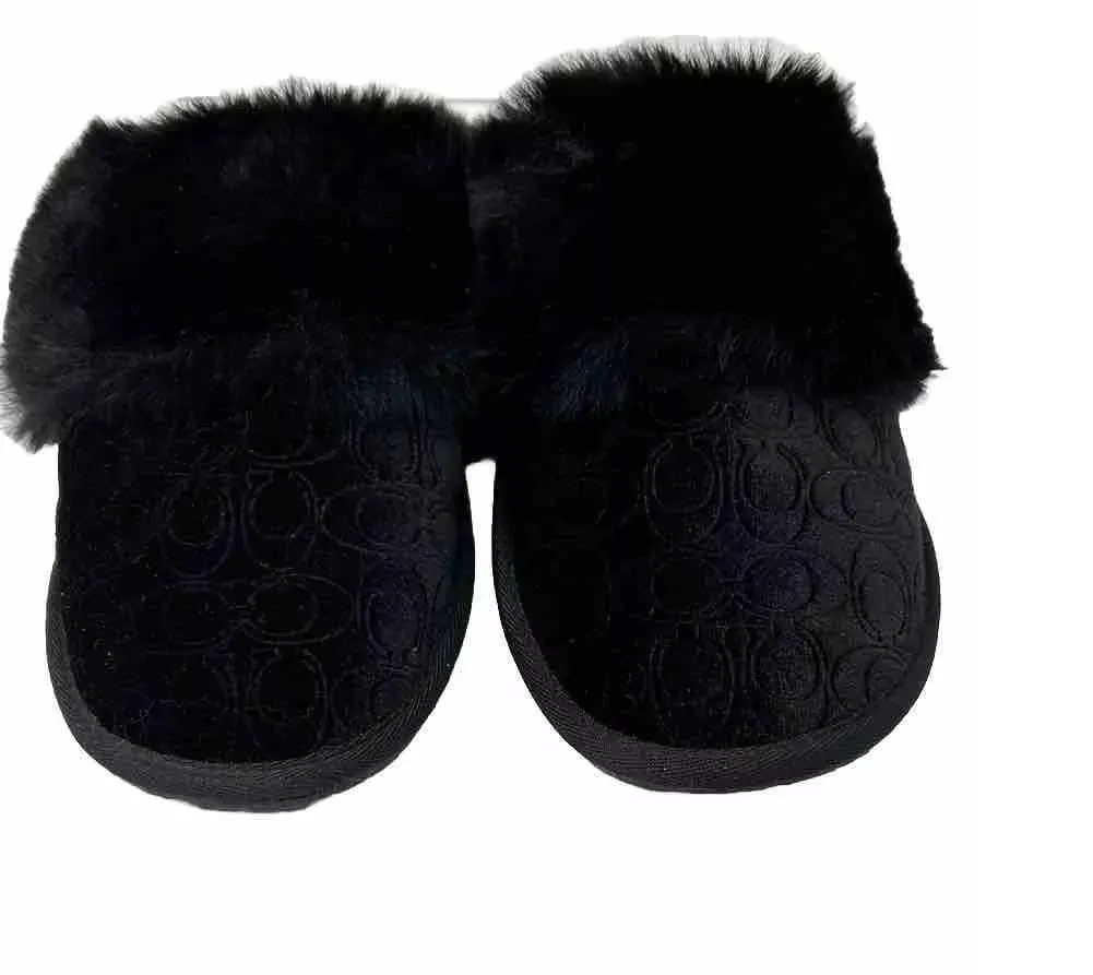Coach Women's Zuri Slippers Black 9M US