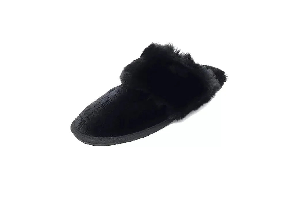 Coach Women's Zuri Slippers Black 9M US
