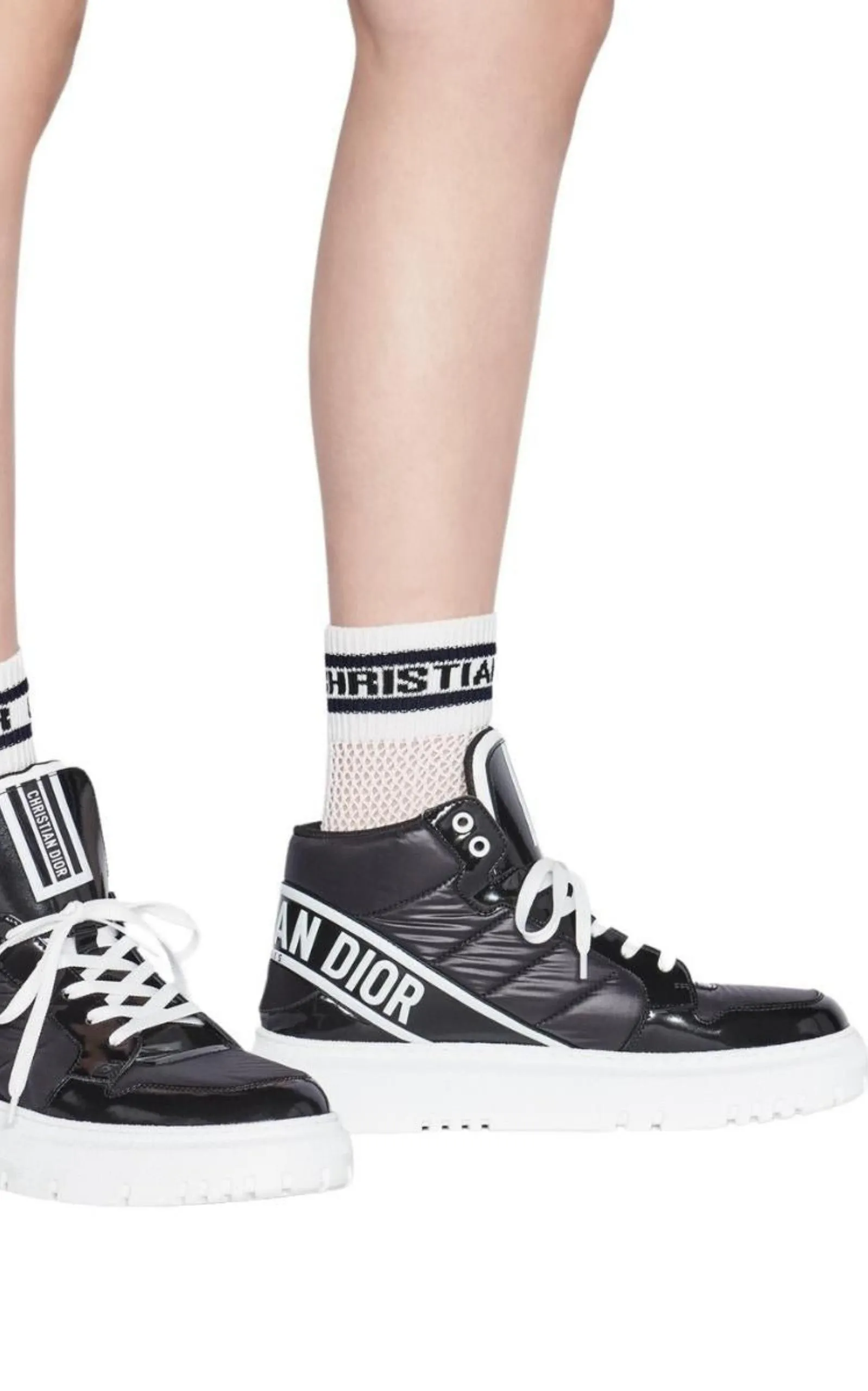 D-Player Black High-Top Sneakers