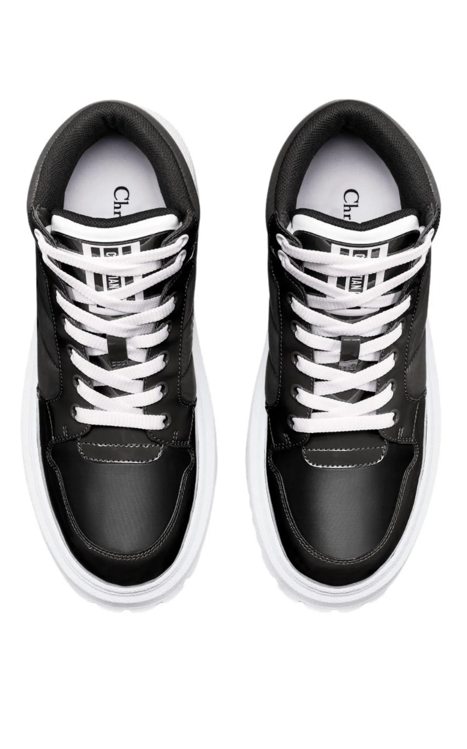 D-Player Black High-Top Sneakers