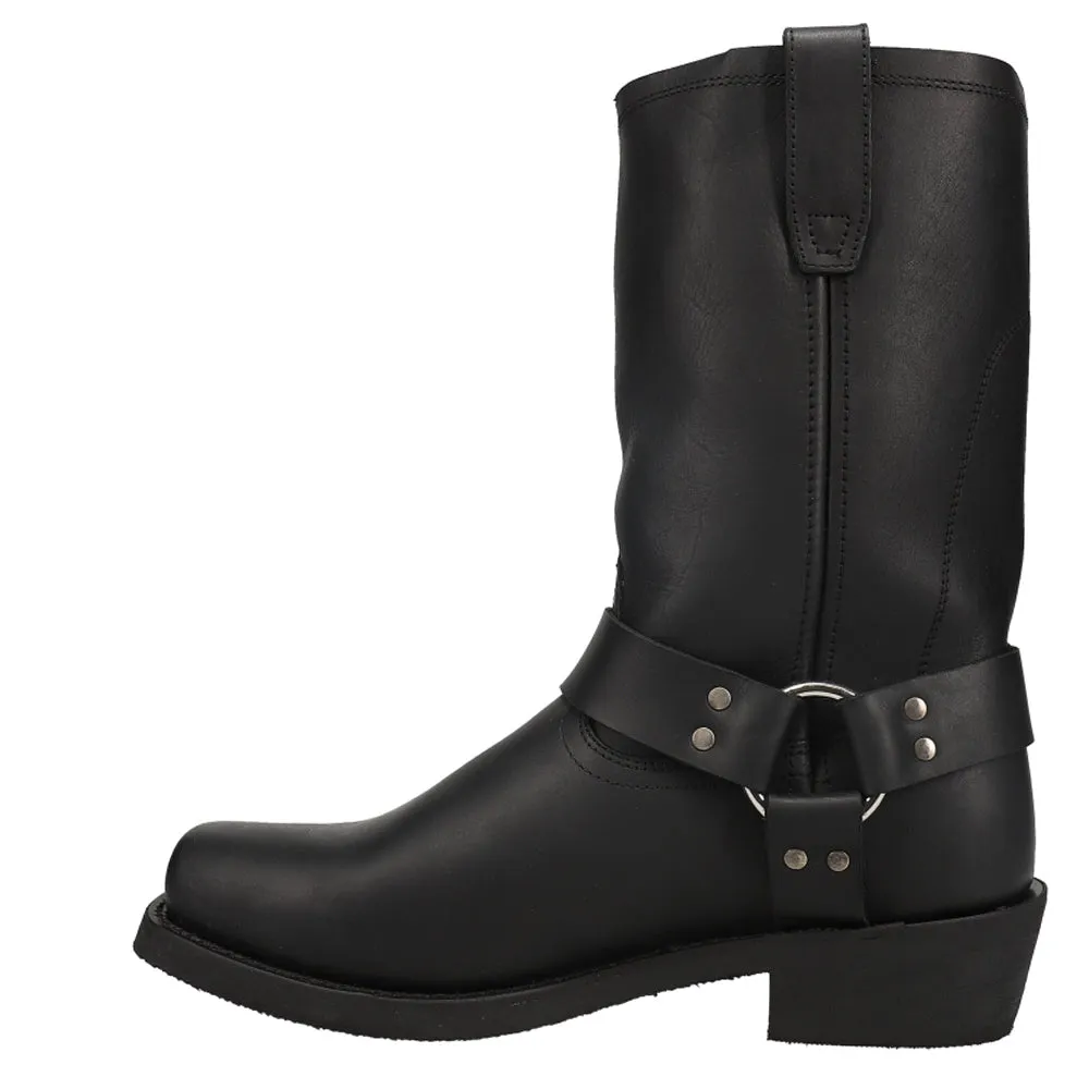 Dean Harness Square Toe Pull On Motorcycle Cowboy Boots
