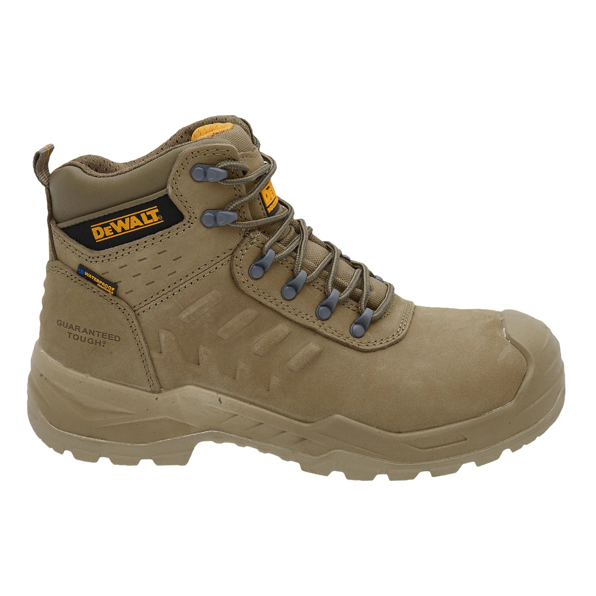 DEWALT Bowman Men's, Waterproof, Nubuck Leather, Steel Toe, Safety Work Boot