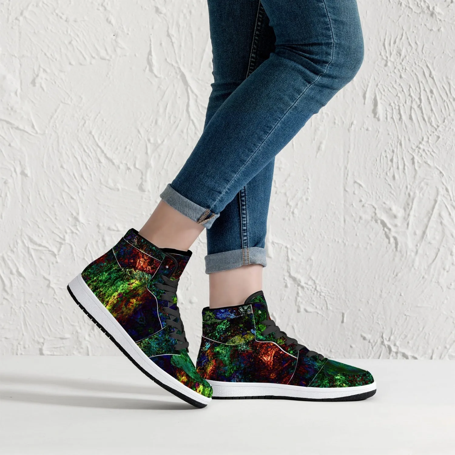 Epsilon Psychedelic Split-Style High-Top Sneakers