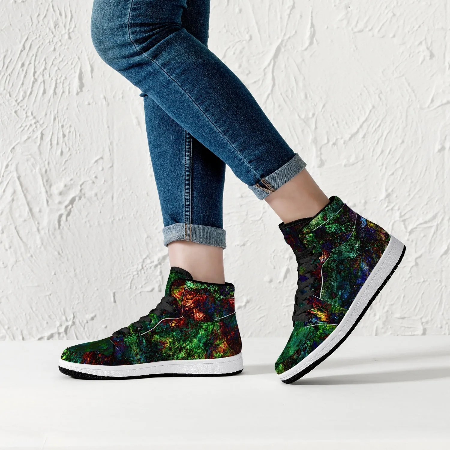Epsilon Psychedelic Split-Style High-Top Sneakers