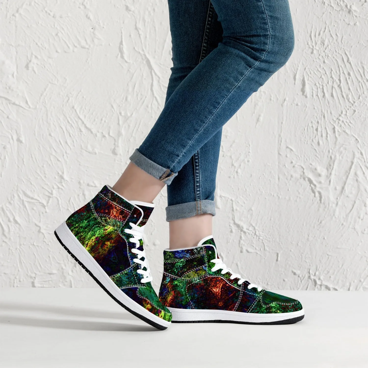 Epsilon Psychedelic Split-Style High-Top Sneakers