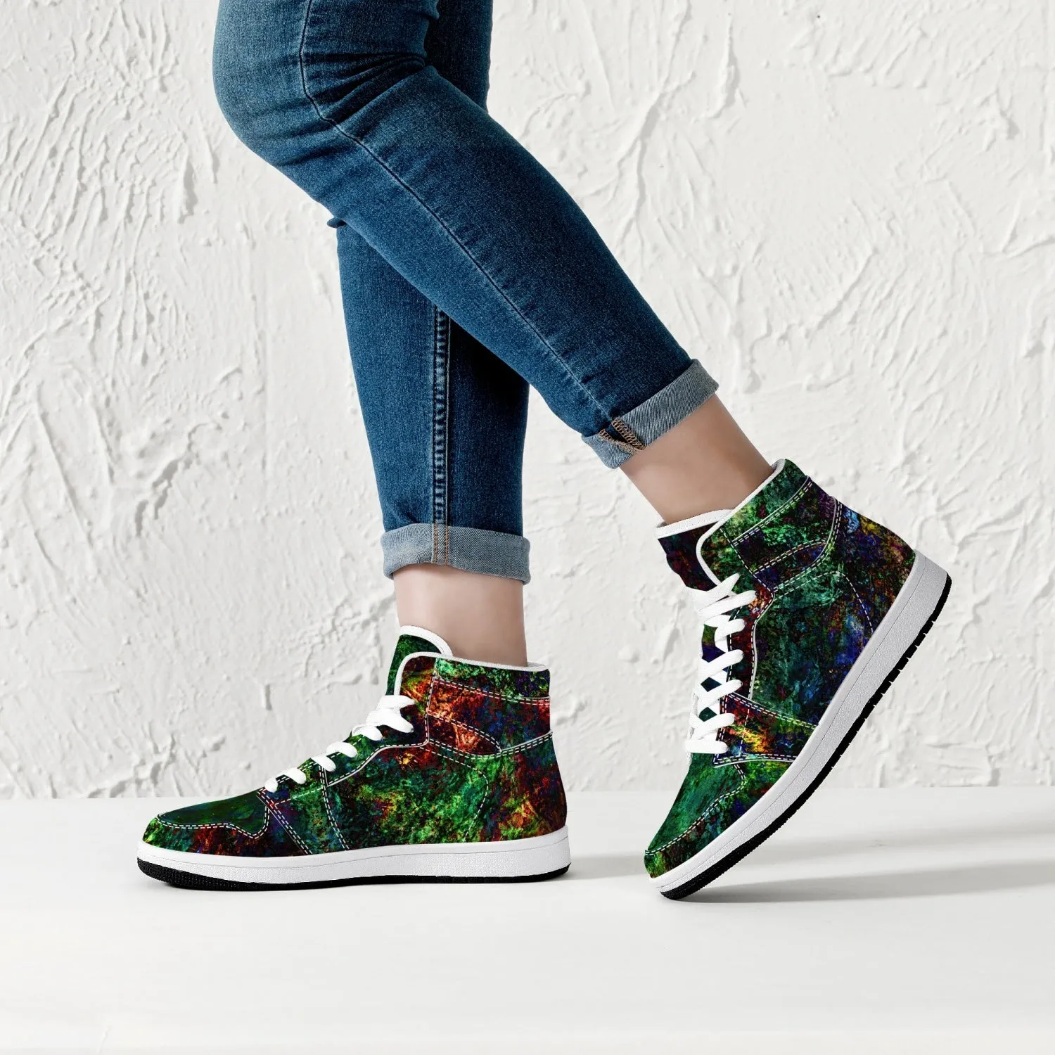 Epsilon Psychedelic Split-Style High-Top Sneakers