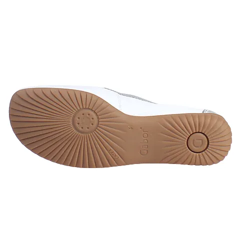 Gabor Ladies Leather Moccasins - 66.090.50 - White