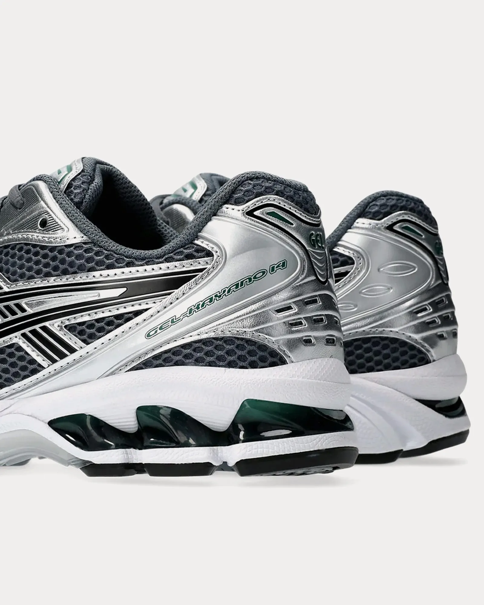 Gel-Kayano 14 Silver / Metropolis Jasper Green Low Top Sneakers