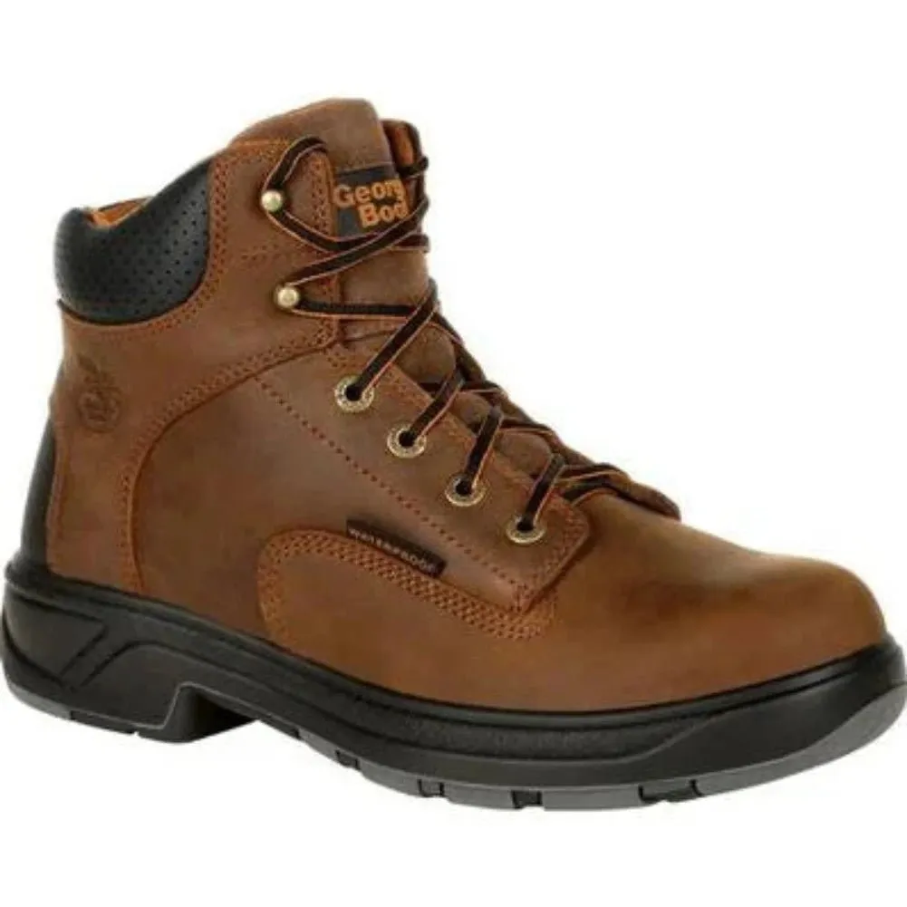 Georgia Boot Flx Point Men's Waterproof Composite Toe Work Boots G6644 In Brown