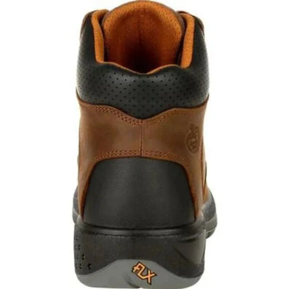Georgia Boot Flx Point Men's Waterproof Composite Toe Work Boots G6644 In Brown