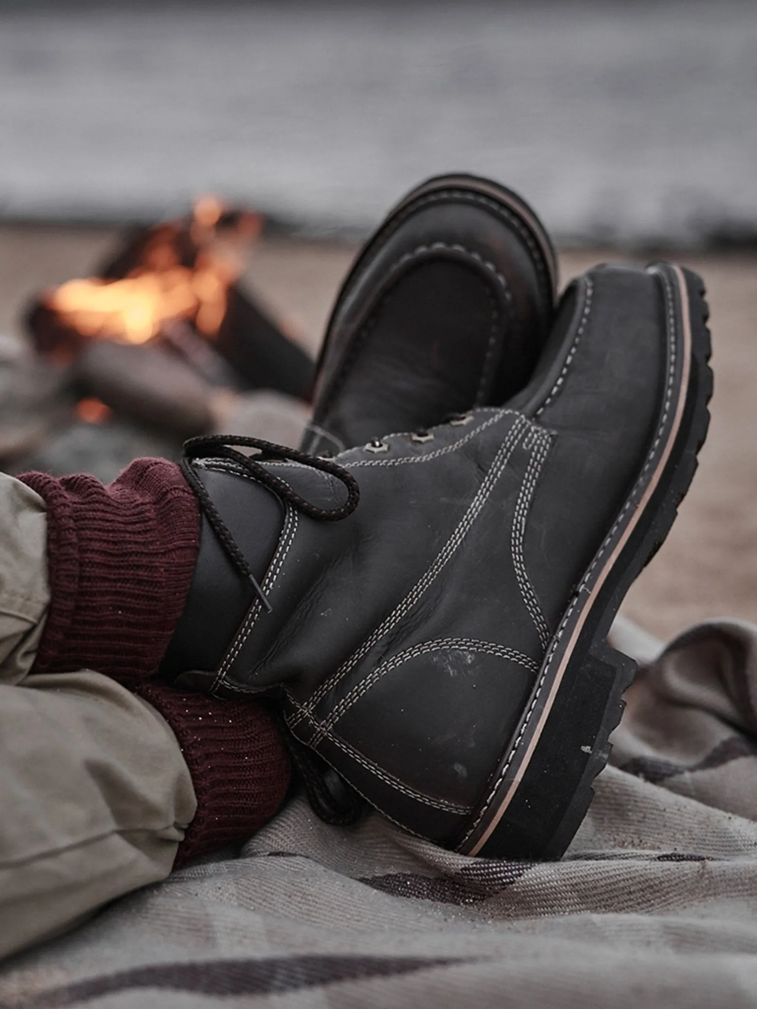 Hoggs of Fife - Selkirk Moc toe - Leather Waterproof mens boots
