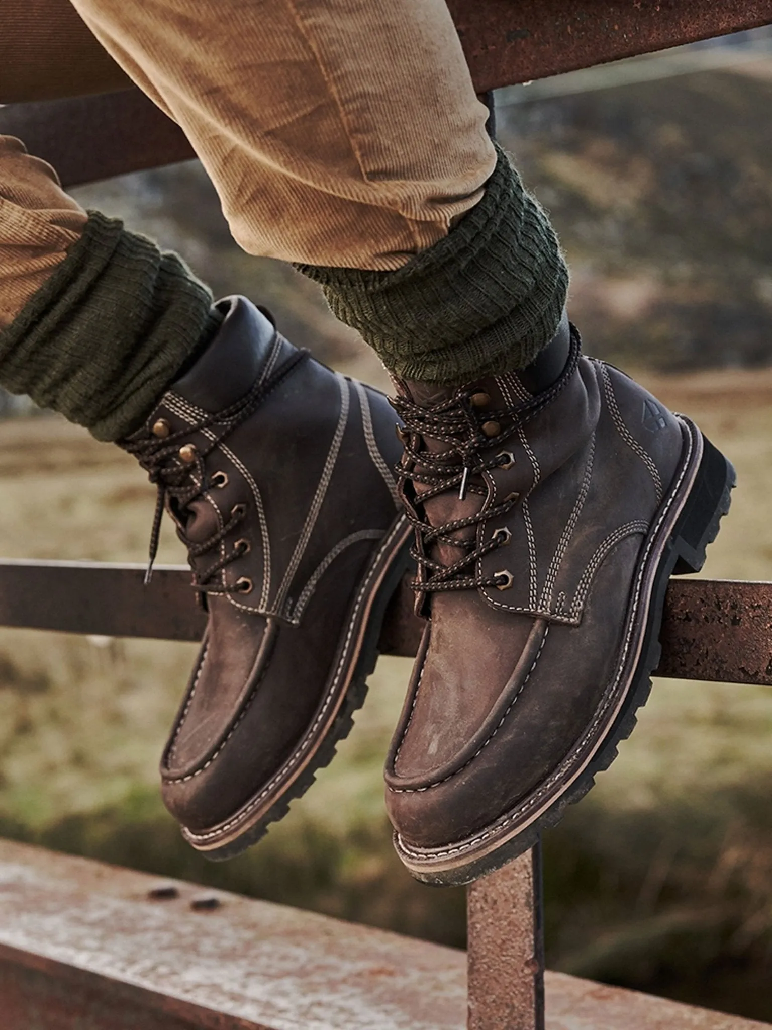 Hoggs of Fife - Selkirk Moc toe - Leather Waterproof mens boots