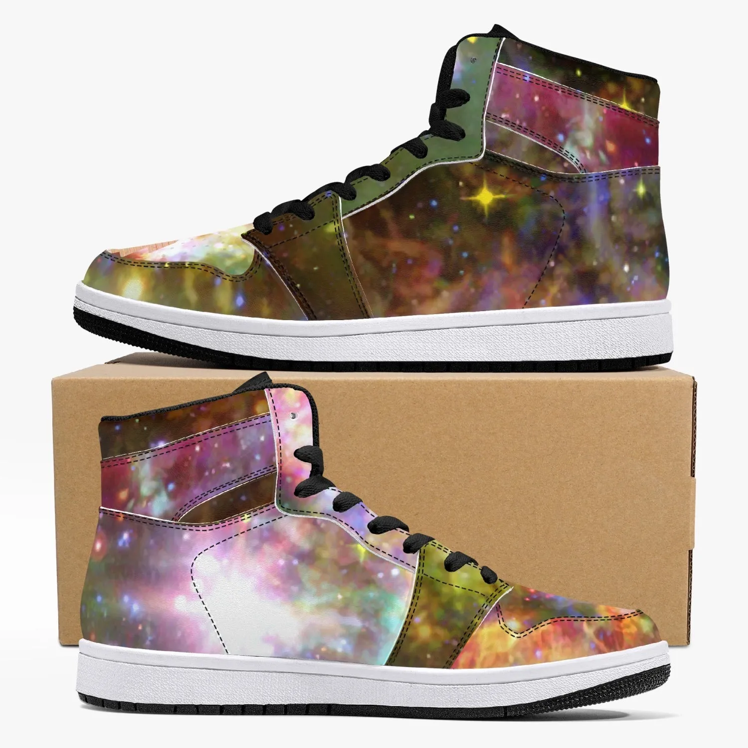 Ilstaag Psychedelic Split-Style High-Top Sneakers