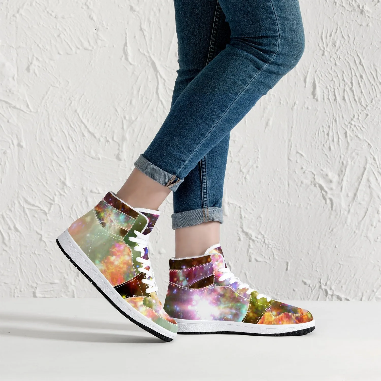 Ilstaag Psychedelic Split-Style High-Top Sneakers