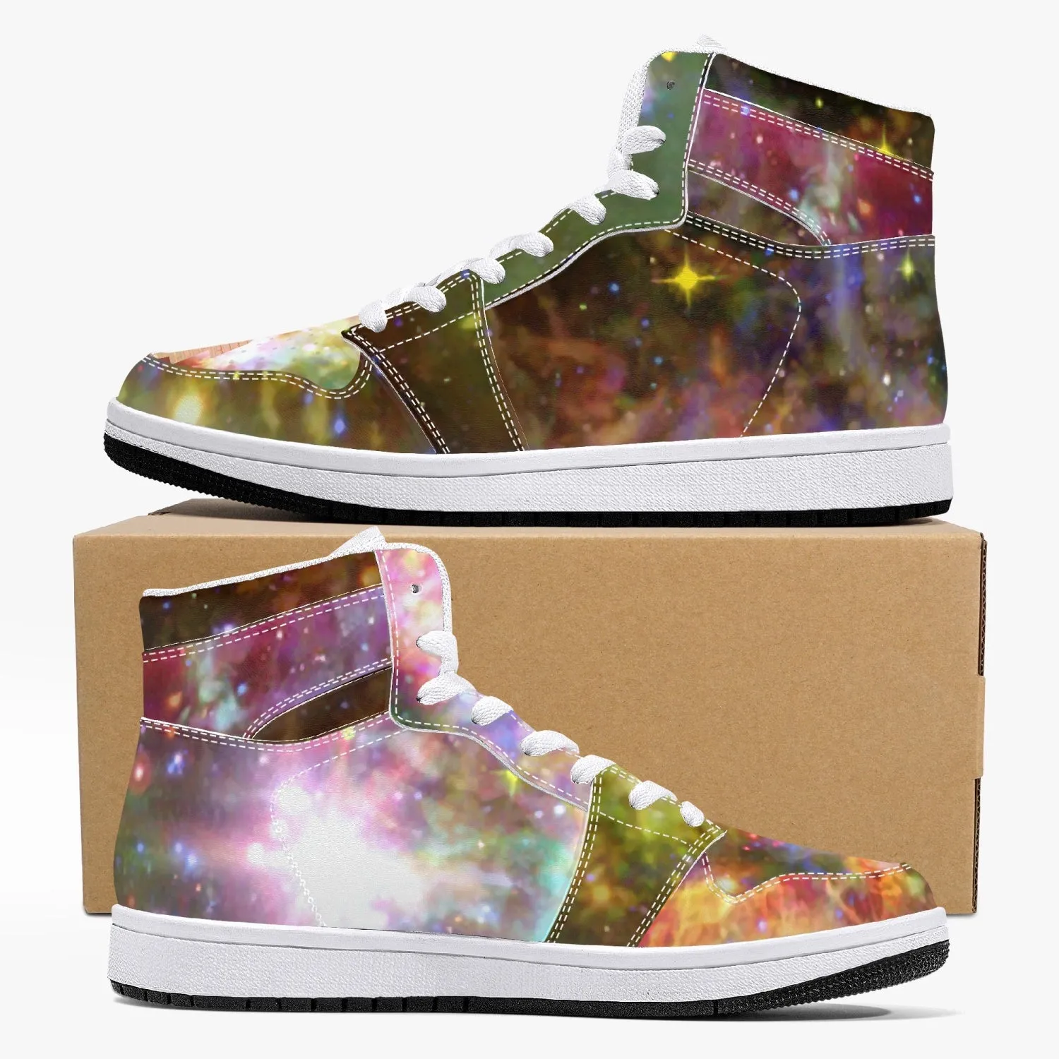 Ilstaag Psychedelic Split-Style High-Top Sneakers