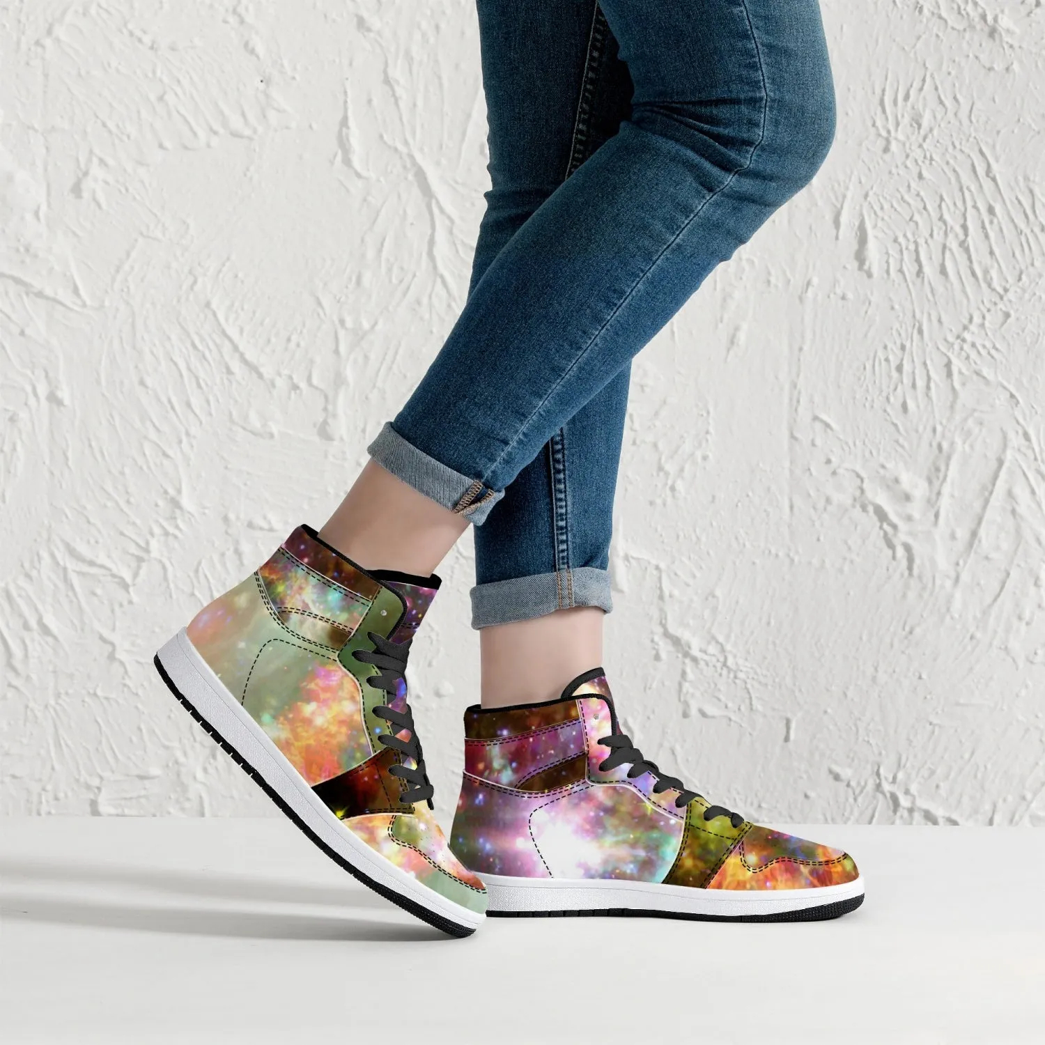 Ilstaag Psychedelic Split-Style High-Top Sneakers