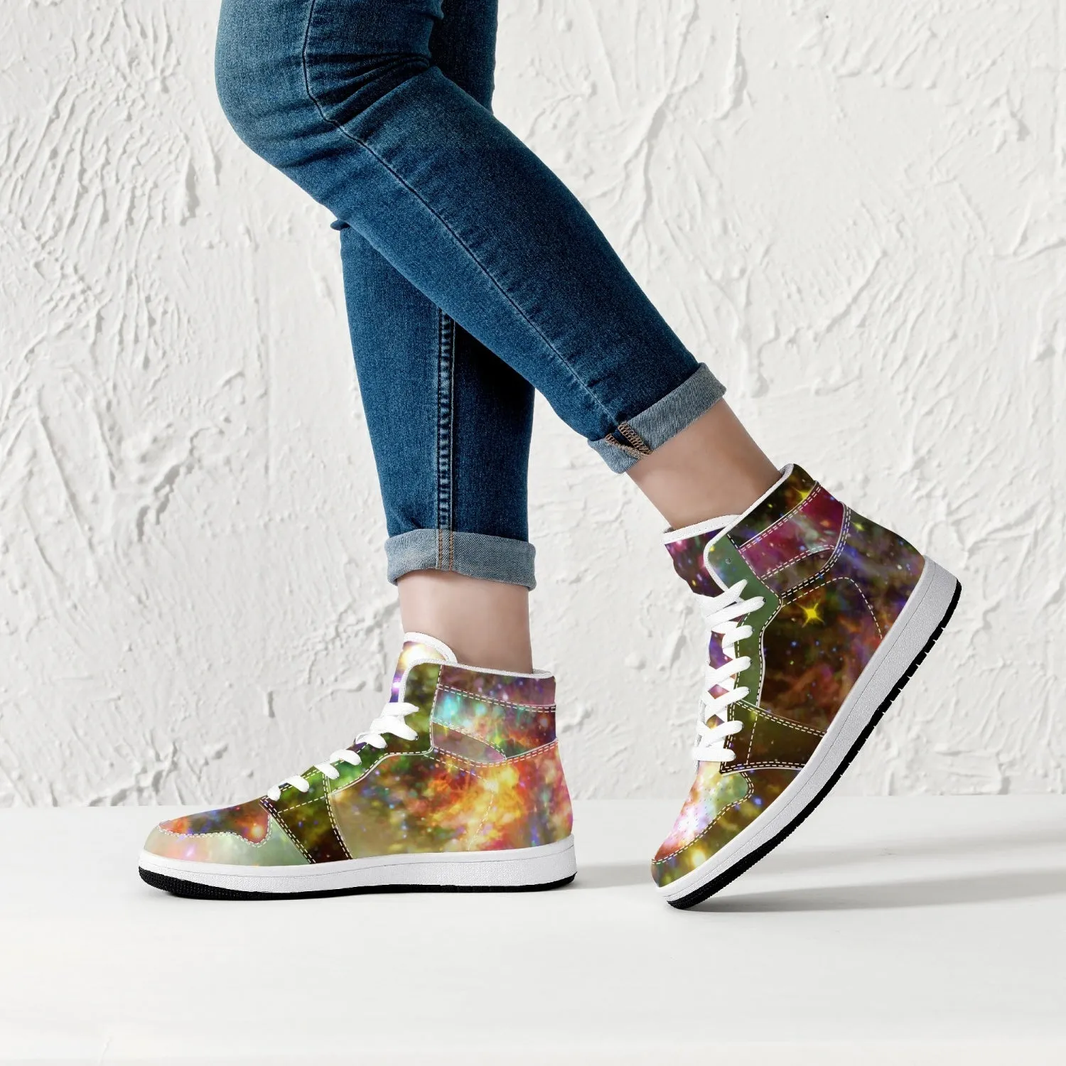 Ilstaag Psychedelic Split-Style High-Top Sneakers