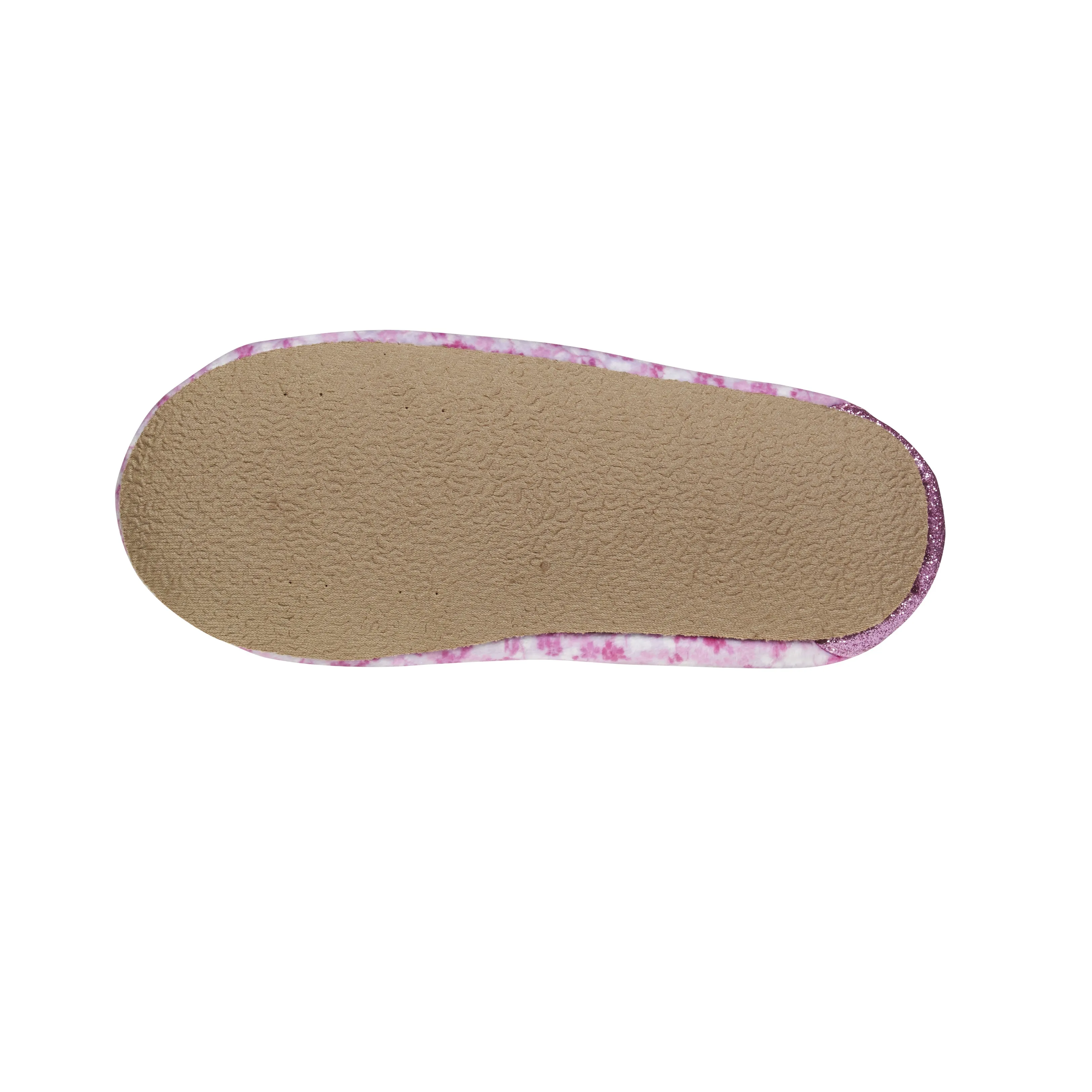 Laura Ashley Kids Girls Fleece Glitter and Bow Moccasins