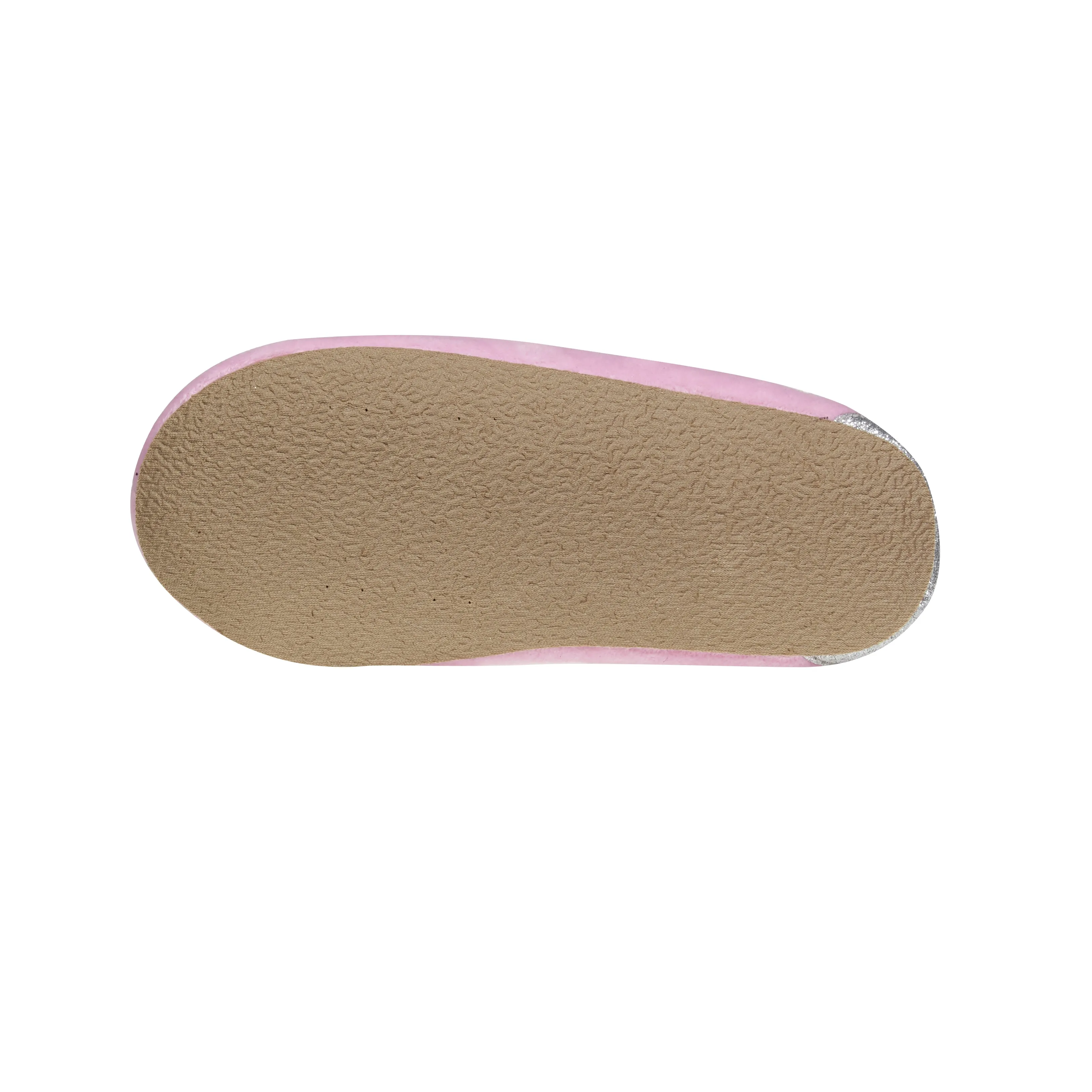 Laura Ashley Kids Girls Fleece Glitter and Bow Moccasins