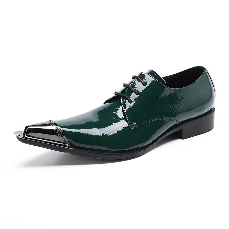 Leather shoes men's cowhide spring new style British pointed toe business formal casual trendy increased groom's wedding men's shoes