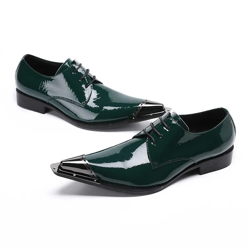 Leather shoes men's cowhide spring new style British pointed toe business formal casual trendy increased groom's wedding men's shoes