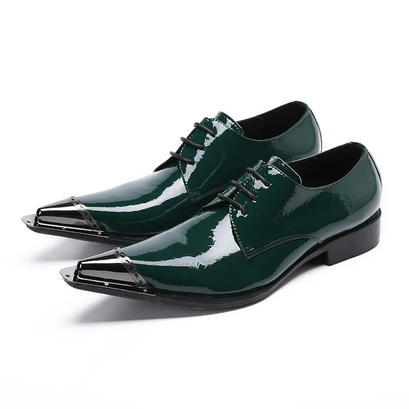 Leather shoes men's cowhide spring new style British pointed toe business formal casual trendy increased groom's wedding men's shoes