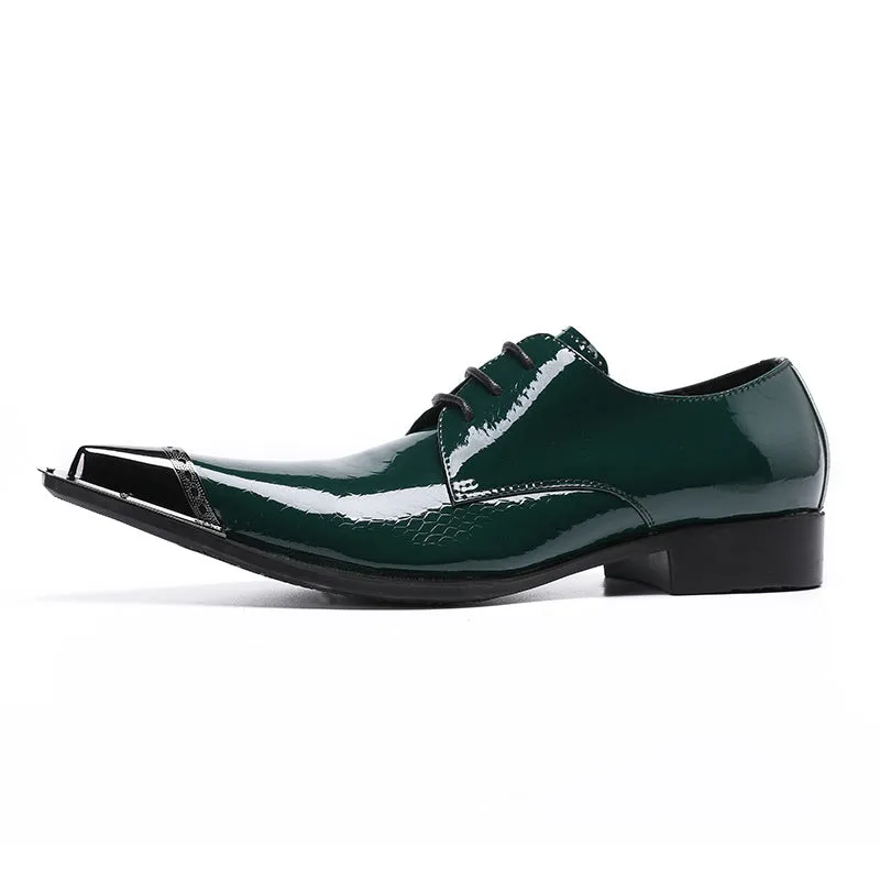 Leather shoes men's cowhide spring new style British pointed toe business formal casual trendy increased groom's wedding men's shoes