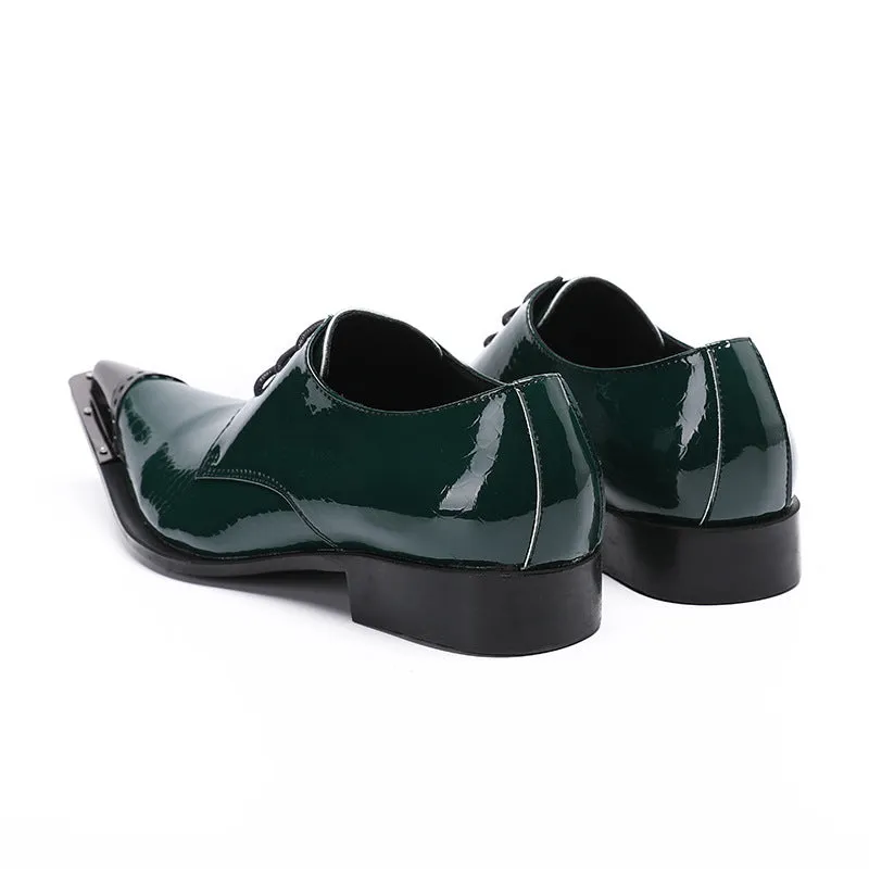 Leather shoes men's cowhide spring new style British pointed toe business formal casual trendy increased groom's wedding men's shoes