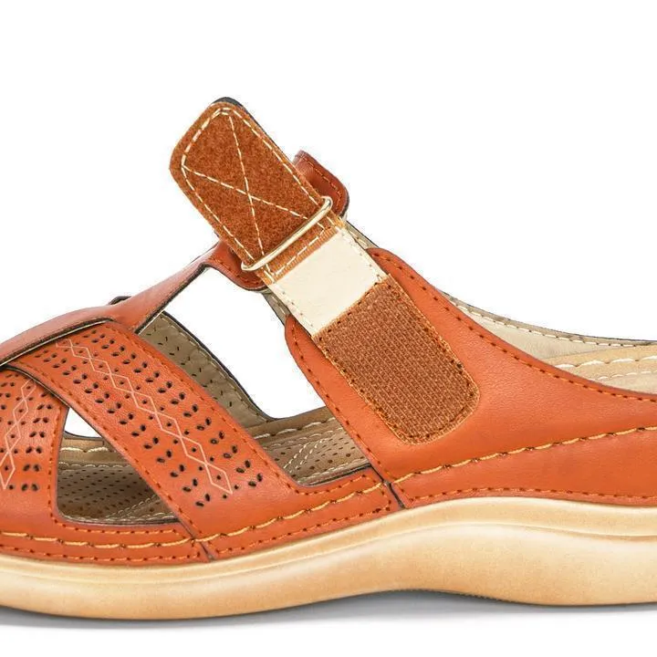 Leather Soft Footbed Arch Support Sandals 2024