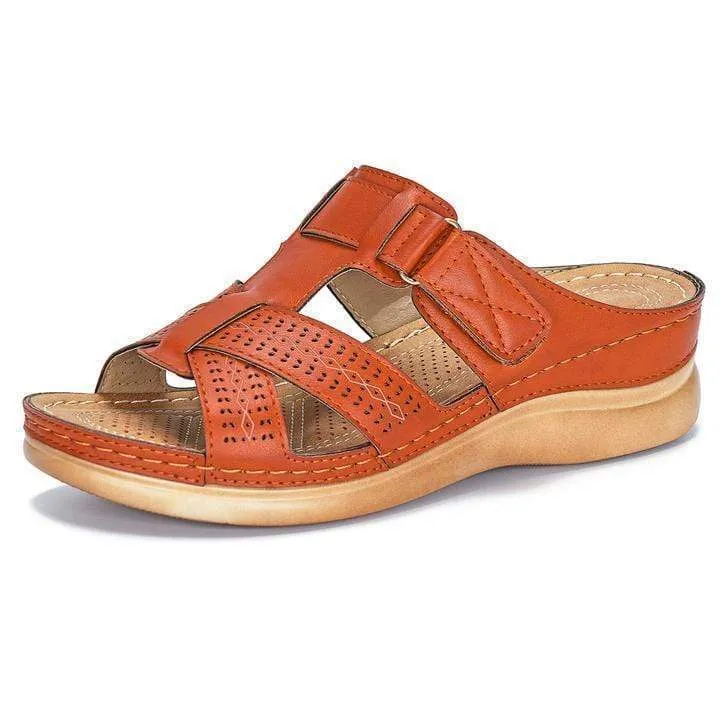Leather Soft Footbed Arch Support Sandals 2024