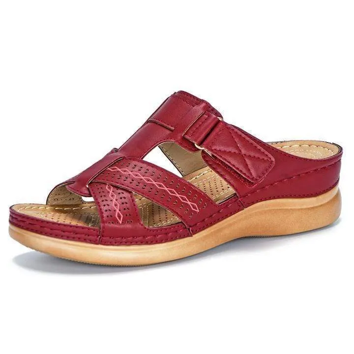Leather Soft Footbed Arch Support Sandals 2024