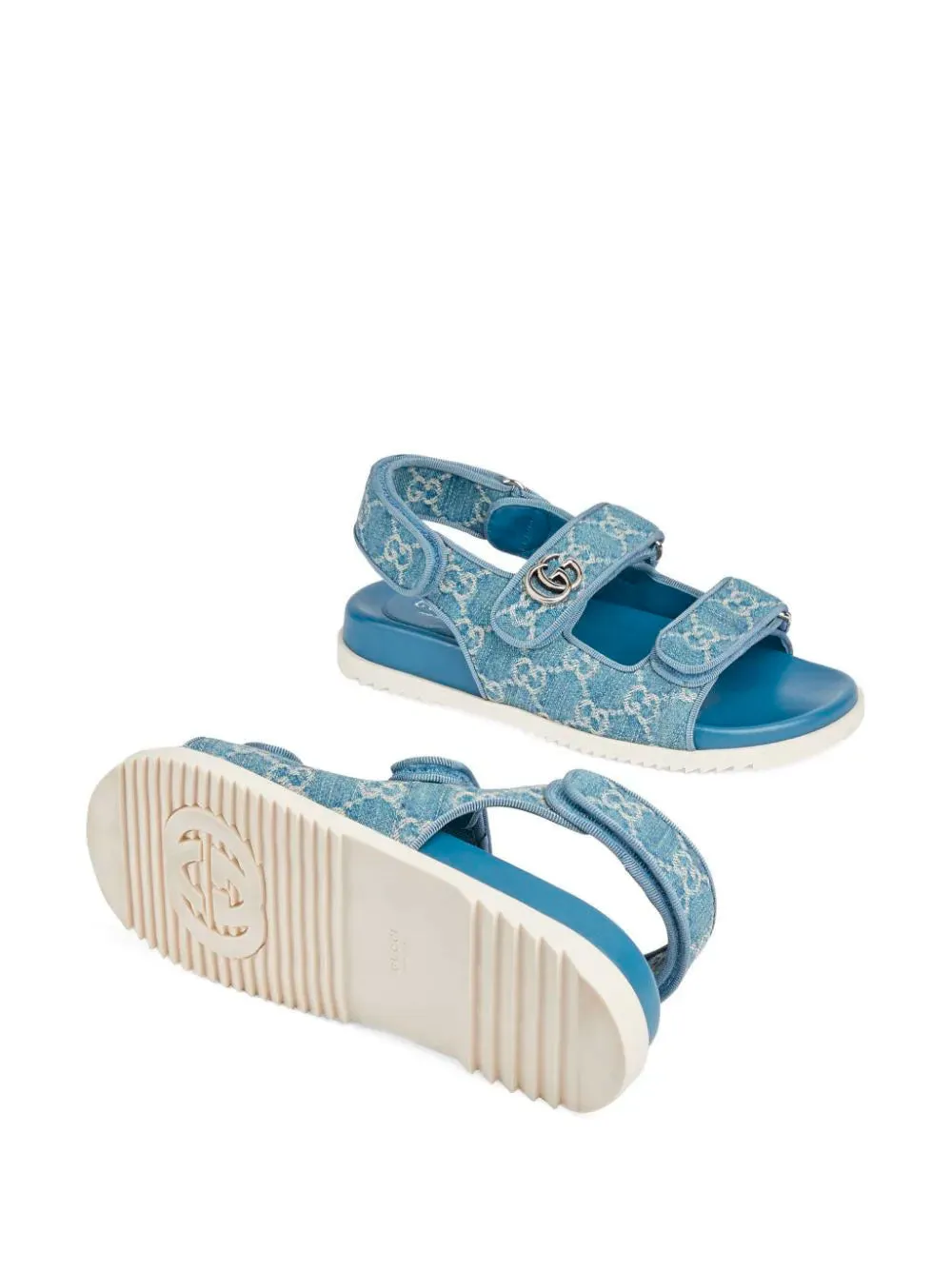 Logo-plaque sandals