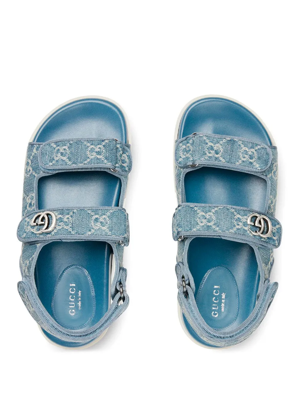 Logo-plaque sandals