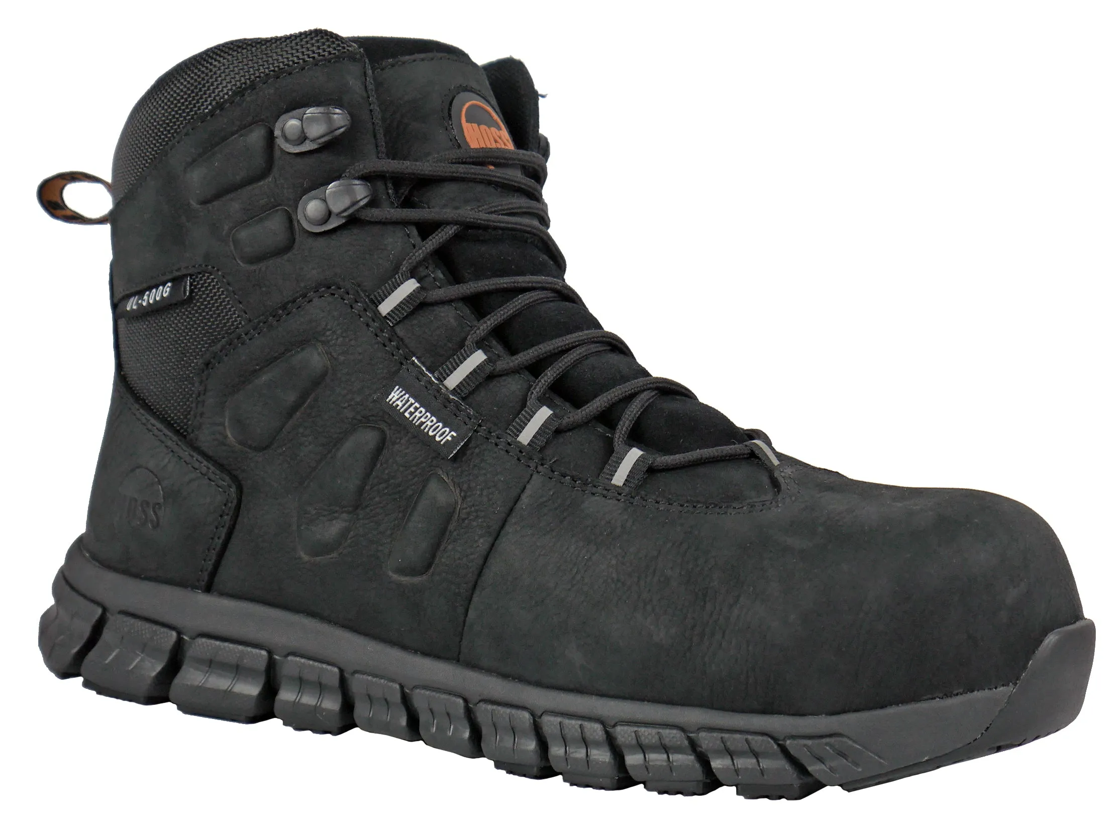Men's Hoss 6" Tikaboo Black, EH, SR, WP, Composite Toe Boot