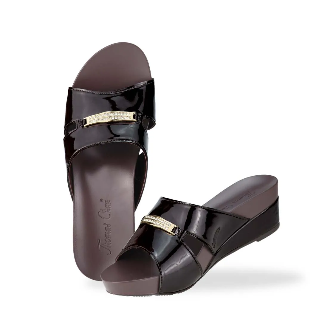 Mini Charm Low Wedge Sandals 2" inch [Arch-legance Series][ODD SIZES LEFT]