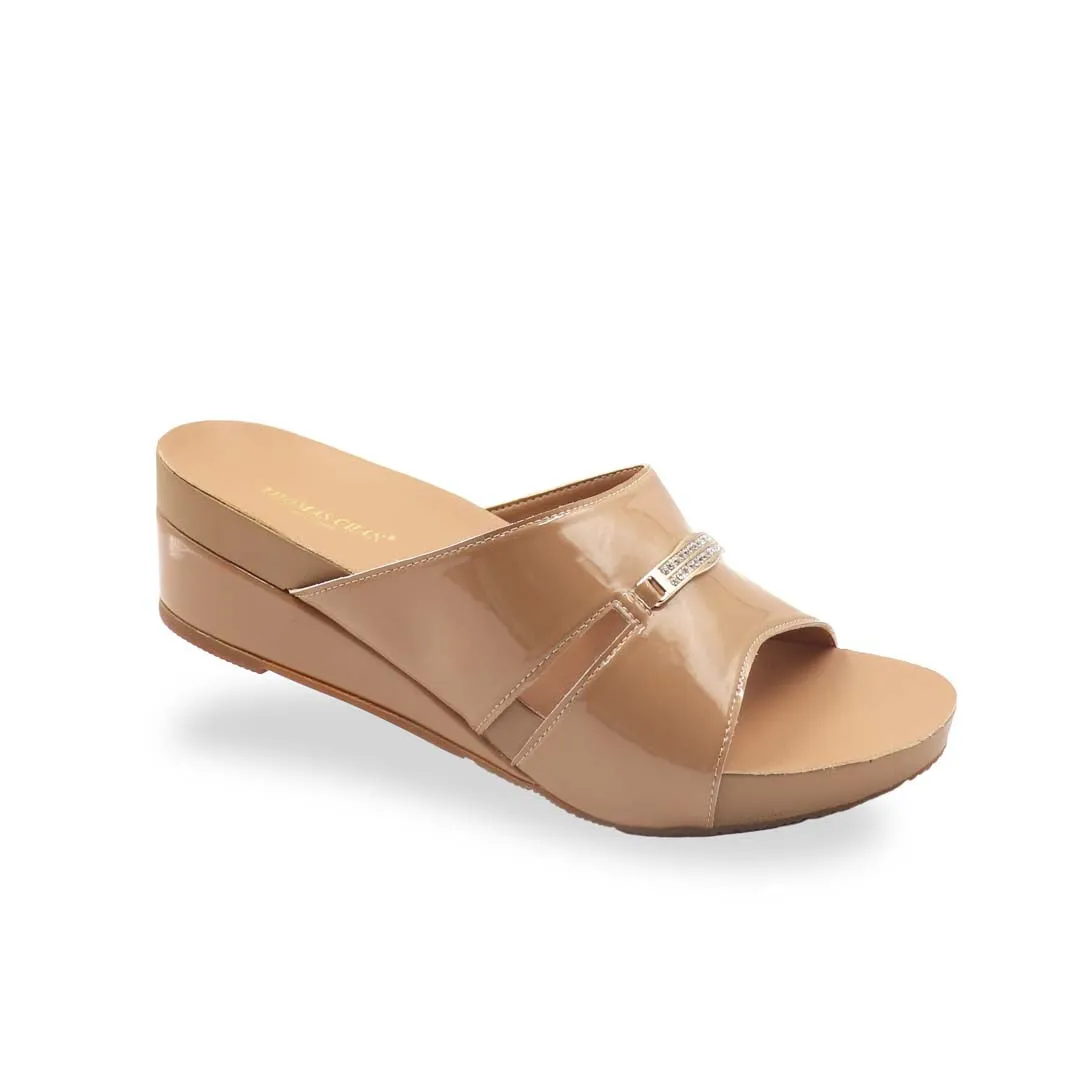 Mini Charm Low Wedge Sandals 2" inch [Arch-legance Series][ODD SIZES LEFT]