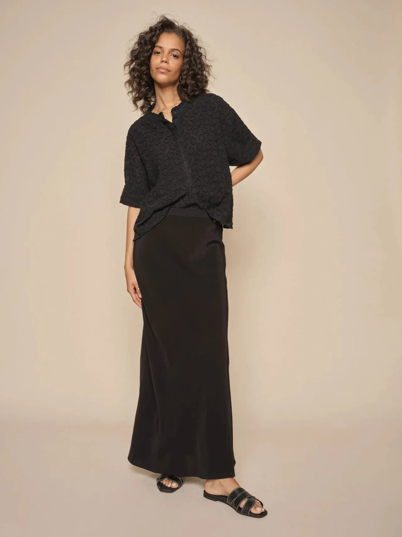 Mos Mosh Toba Jacquard Voile Blouse