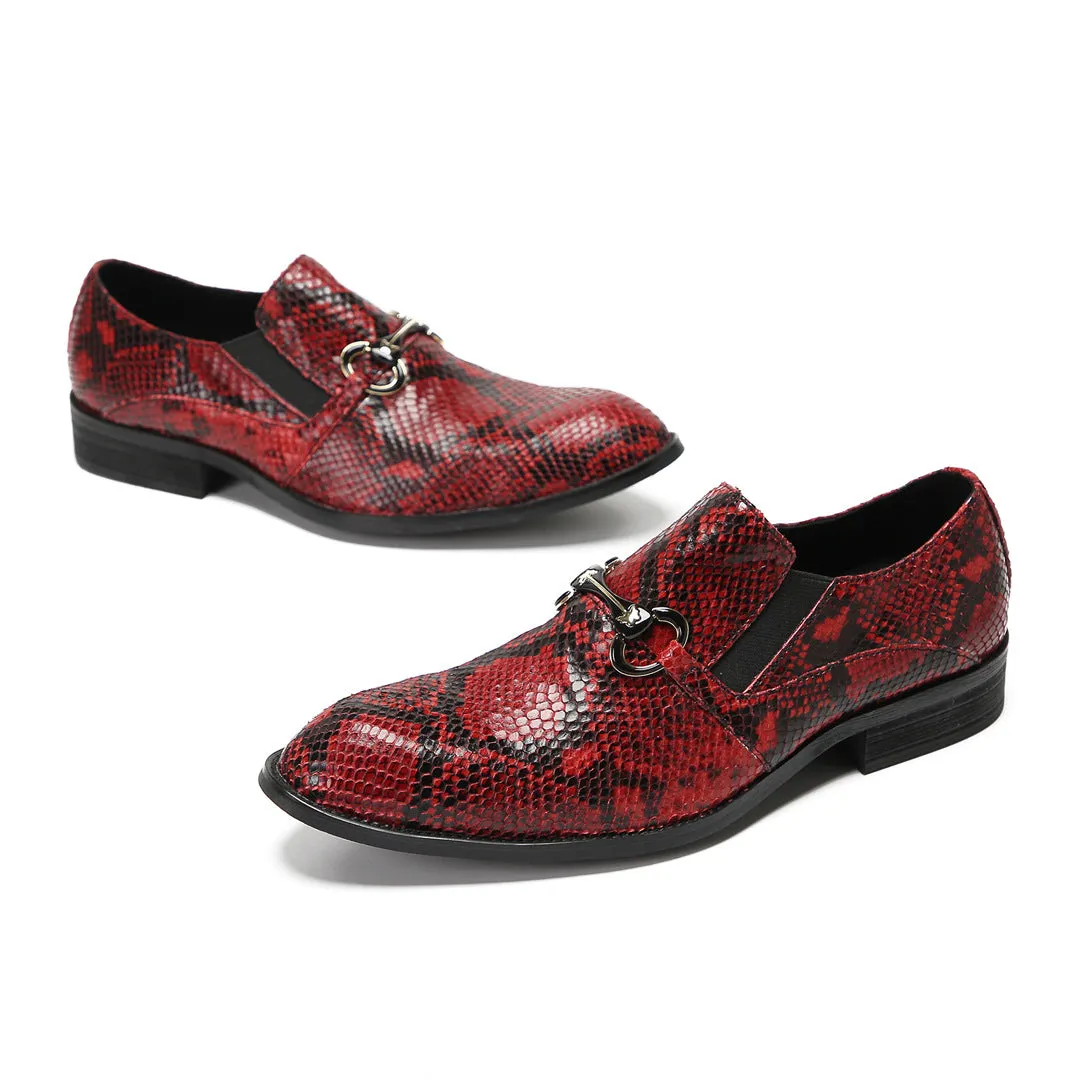 New men's pointed leather shoes British foot dress shoes Cowhide fashion hair stylist shoes loafers lazy shoes