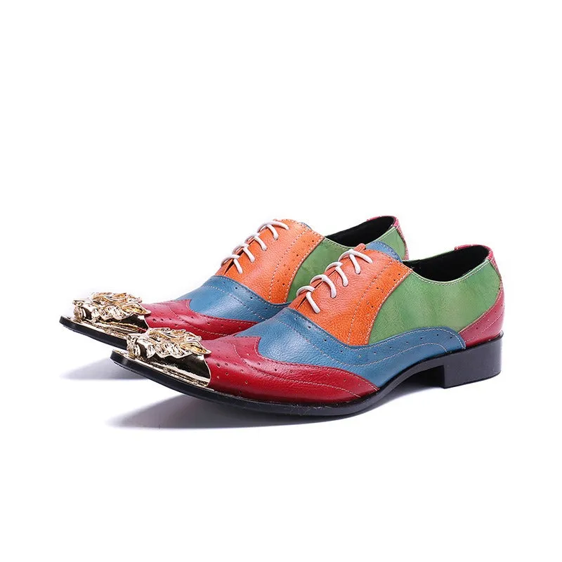 new men's shoes spring formal leather shoes men's genuine leather heightening business men's lace-up British pointed-toe wedding shoes