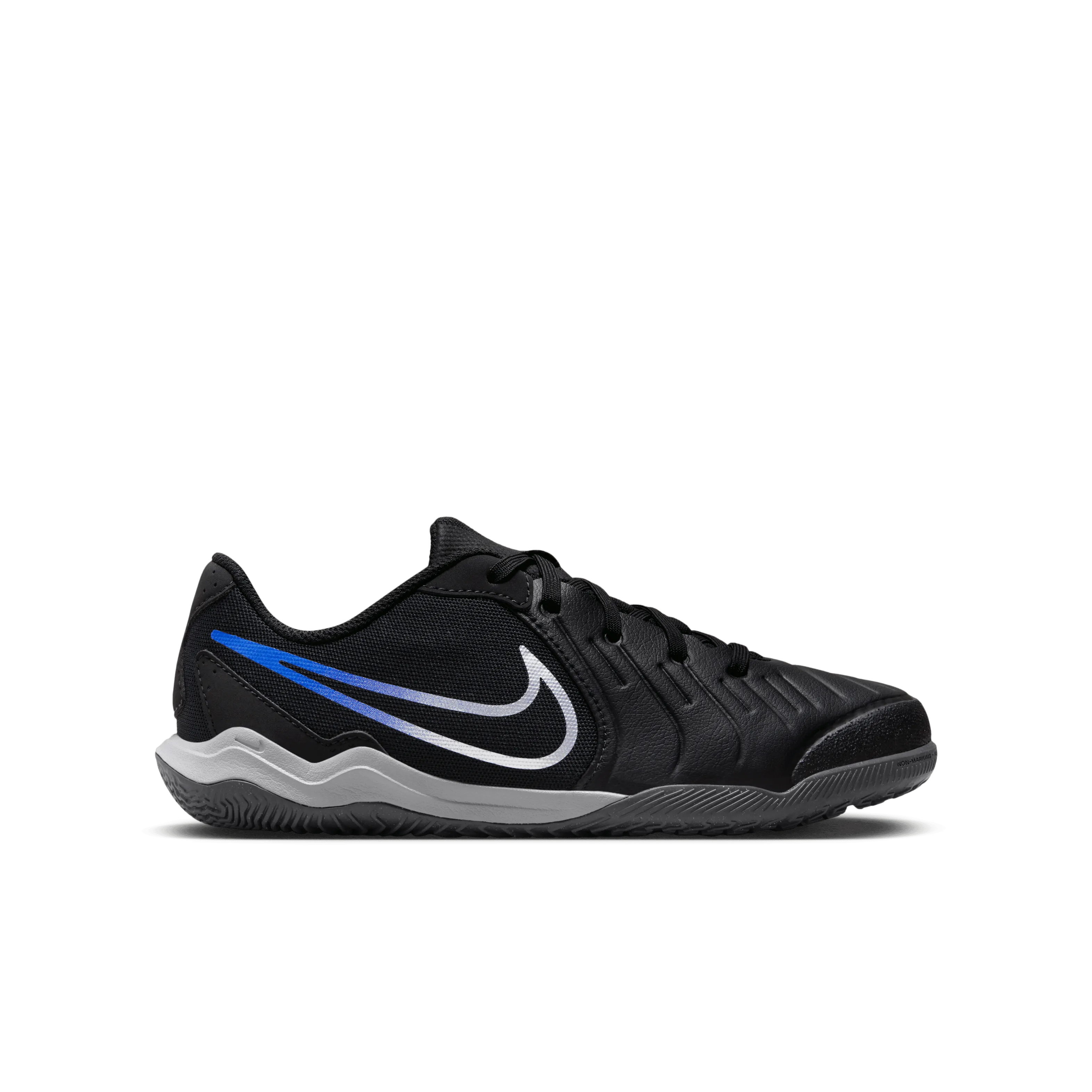 Nike Jr. Tiempo Legend 10 Academy IC-BLACK/CHROME-HYPER ROYAL