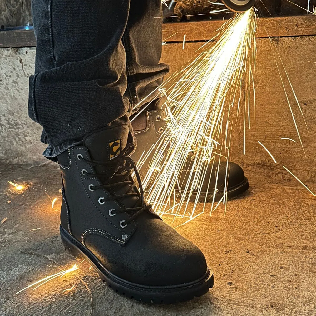 Oil Rigger 6” Steel Toe Men’s Work Boot - Black